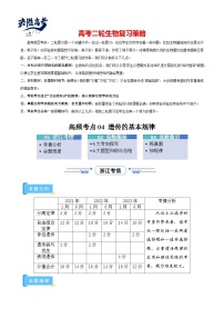 高频考点04 遗传的基本规律（5大考向+4大题型）-【考点解密】最新高考生物二轮复习考点解密与预测（浙江专用）