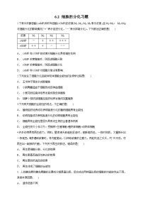 必修1《分子与细胞》第2节 细胞的分化同步测试题