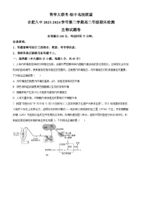 安徽省智学大联考皖中联盟2023-2024学年高二下学期期末考试生物试卷（Word版附答案）