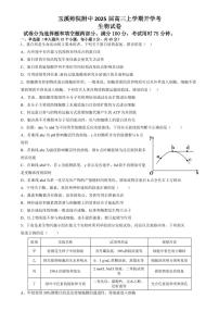 生物-云南省玉溪市玉溪师范学院附属中学2025届高三上学期开学检测试题和答案