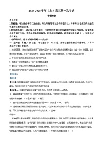 陕西省延安市宝塔区培文实验学校2024-2025学年高三上学期开学摸底考试生物试卷（解析版）