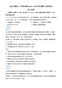 广东省汕头市潮阳区汕头市潮阳一中明光学校2024-2025学年高三上学期9月月考生物试题（解析版）