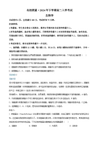 湖南省名校联盟2024-2025学年高二上学期入学考试生物试题（解析版）