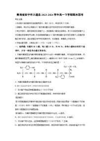 [生物]青海省西宁市大通县2023-2024学年高一下学期期末联考试卷(解析版)