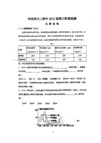 上海市浦东新区华东师范大学第二附属中学2024-2025学年高三上学期第一次月考生物试题