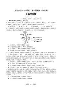 福建省龙岩市2023_2024学年高二生物上学期第三次月考试题pdf