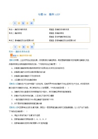 专题06 酶和ATP（4大题型）-2025年高考生物一轮复习题型冲关讲义（新高考通用）