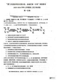 福建省泉州市两校联考2023_2024学年高一生物上学期12月月考试题pdf