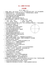 四川省宜宾市叙州区2023_2024学年高二生物上学期12月月考试题