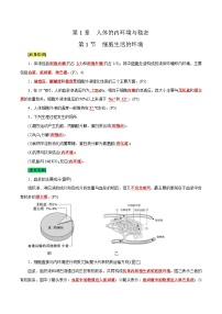 第1章 人体的内环境与稳态-备战2025年高考生物一轮复习必背知识点讲义