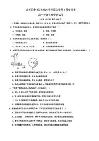 吉林省吉林市第四中学2024-2025学年高一上学期第一次月考生物试题