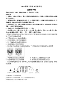 广东省高三联考（衡水金卷）2024-2025学年高三上学期9月月考生物试题