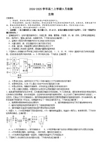 河南省南阳市第一中学校2024-2025学年高二上学期9月月考生物试题