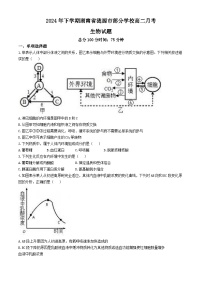 湖南省涟源市部分学校2024—2025学年高二上学期9月考试生物试题(无答案)