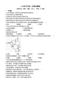 福建省宁德市某校2024-2025学年高一上学期9月月考生物试题