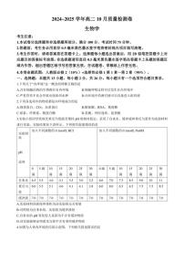 [生物]山西省部分学校2024～2025学年高二上学期10月月考试题(有答案)