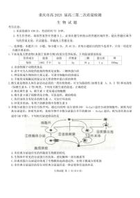 [生物]2025届重庆市高高三上学期第二次质量检测月考试卷(有解析)