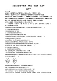 河北省沧州市海兴县沧州联盟校2024-2025学年高一上学期10月月考生物试题