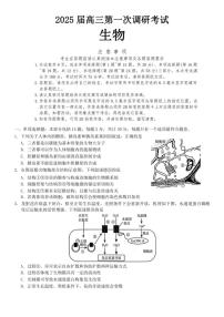 [生物]江苏省海门中学2024_2025学年高三上学期第一次调研考试月考试卷(有答案)