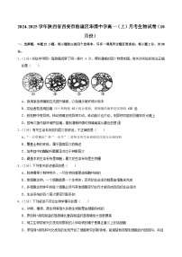 陕西省西安市临潼区华清中学2024-2025学年高一上学期10月月考生物试卷