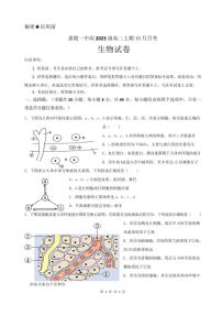 [生物]四川省南充市嘉陵第一中学2024～2025学年高二上学期10月月考试题(有答案)