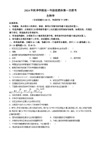 广西壮族自治区河池市十校2024-2025学年高一上学期10月第一次联考生物试题(无答案)