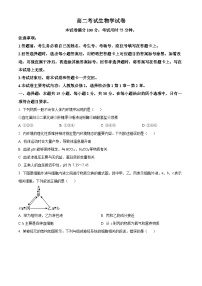 辽宁省部分名校2024-2025学年高二上学期10月联合质量检测生物试卷（Word版附答案）