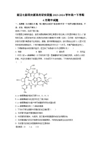 浙江七彩阳光新高考研究联盟2023-2024学年高一下学期4月期中生物试卷(解析版)