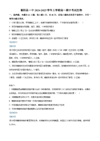 湖南省衡阳市衡阳县第一中学2024-2025学年高一上学期11月期中考试生物试卷（Word版附解析）