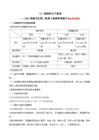 专题1 细胞的分子组成（练习）--2025年高考生物二轮复习易错重难提升专题（含解析 ）