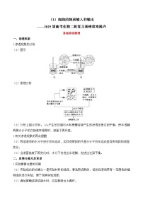 专题3 细胞的物质输入和输出（练习）--2025年高考生物二轮复习易错重难提升专题（含解析 ）