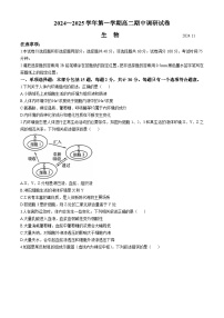 江苏省苏州市2024-2025学年高二上学期11月期中生物试题