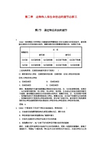 2022年高考生物一轮复习双基演练第2章动物和人体生命活动的调节第1节通过神经系统的调节新人教版必修3