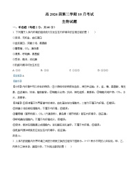 2025自贡一中高二上学期10月月考生物试题含解析