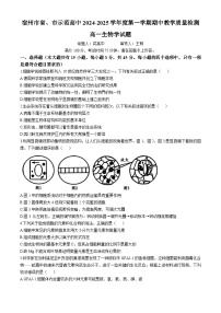 安徽省宿州市皖北联考2024-2025学年高一上学期11月期中生物试题（Word版附解析）