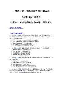【高考生物】 高考真题分类汇编合集（2020-2024五年）专题06 有丝分裂和减数分裂