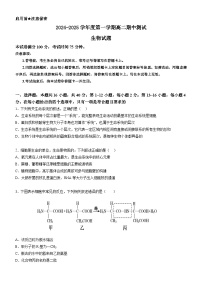 广东省阳江市高新区2024-2025学年高二上学期11月期中生物试题