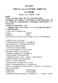 河南省驻马店市高二期中环际大联考2024-2025学年高二上学期11月期中生物试题(无答案)