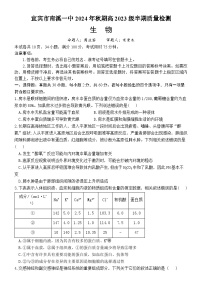 四川省宜宾市南溪区四川省宜宾市南溪第一中学校2024-2025学年高二上学期期中生物试卷