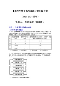 【高考生物】  高考真题分类汇编合集（2020-2024五年）专题18  生态系统