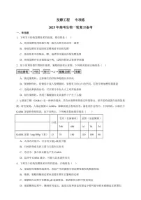 2025年高考生物一轮复习 发酵工程 专项练