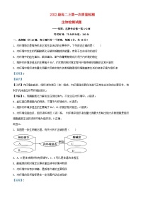 四川省眉山市2023_2024学年高二生物上学期10月第一次质量检测试题含解析 (1)