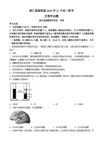 浙江省强基联盟2024-2025学年高二上学期11月联考生物试题