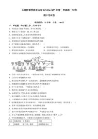 2024～2025学年福建省福州市山海联盟教学协作体高一(上)期中生物试卷(含答案)