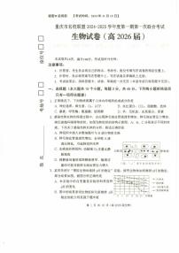 重庆市名校联盟2024-2025学年高二上学期11月期中考试生物试题（PDF版附答案）