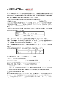 备战2025年高考二轮复习生物（山东版）大题分析与表达练6生物技术与工程（Word版附解析）