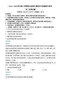 湖北省部分普通高中联盟2024-2025学年高一上学期11月期中联考生物试卷（Word版附解析）