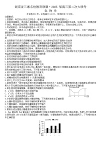 湖南省三湘名校教育联盟2024-2025学年高三上学期11月月考生物试卷（Word版附答案）