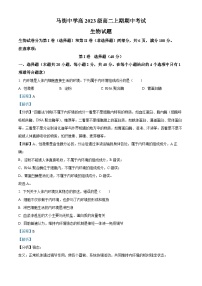 四川省泸州市合江县马街中学2024-2025学年高二上学期期中考试生物试题（Word版附解析）