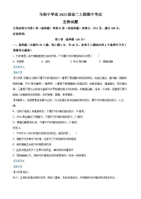 四川省泸州市合江县马街中学2024-2025学年高二上学期期中考试生物试题（Word版附解析）